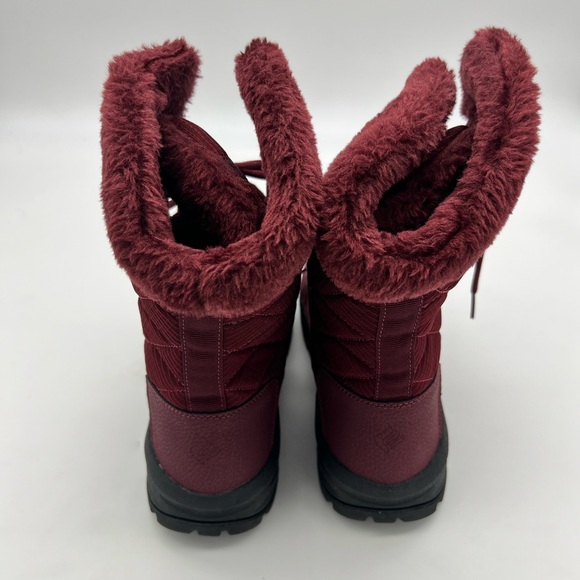 Fanture Women's Waterproof Burgundy Snow Winter Boots NEW Size 10 EU 41 - Picture 5 of 6